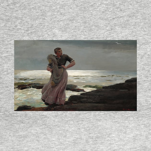 A Light on the Sea by Winslow Homer by Classic Art Stall